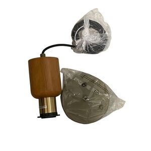 Electrical Kit Lamp Socket Shade Holder Wood